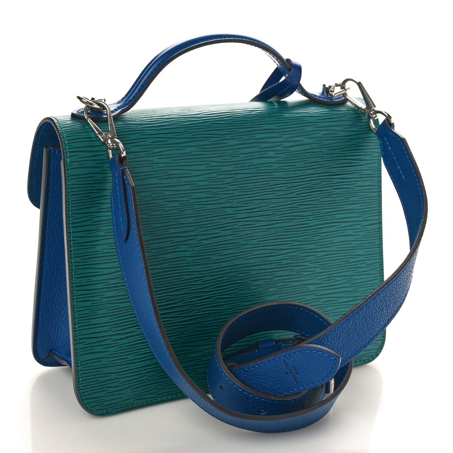 Louis Vuitton Epi Neo Monceau Emerald Green Indigo 2 of 9