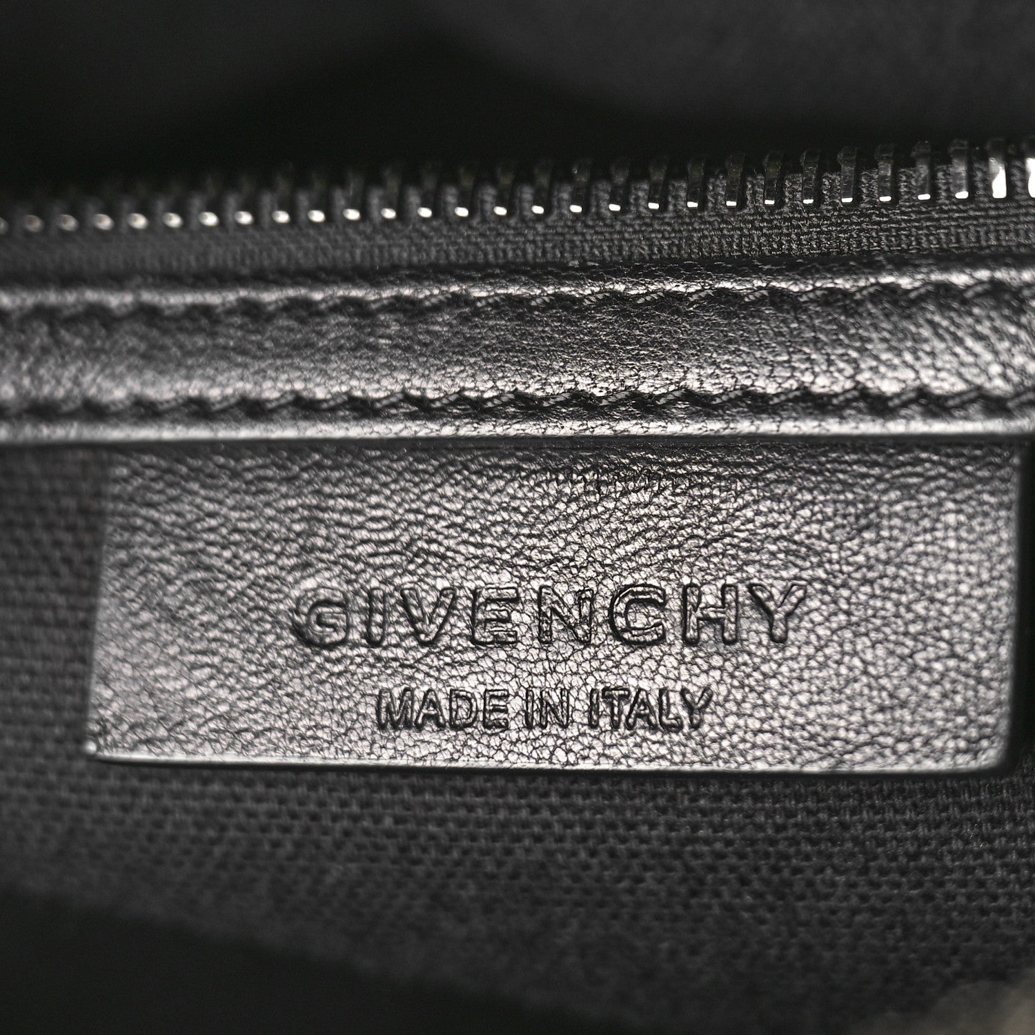Givenchy Lambskin Logo Embossed Small Studded Antigona Black 6 of 10