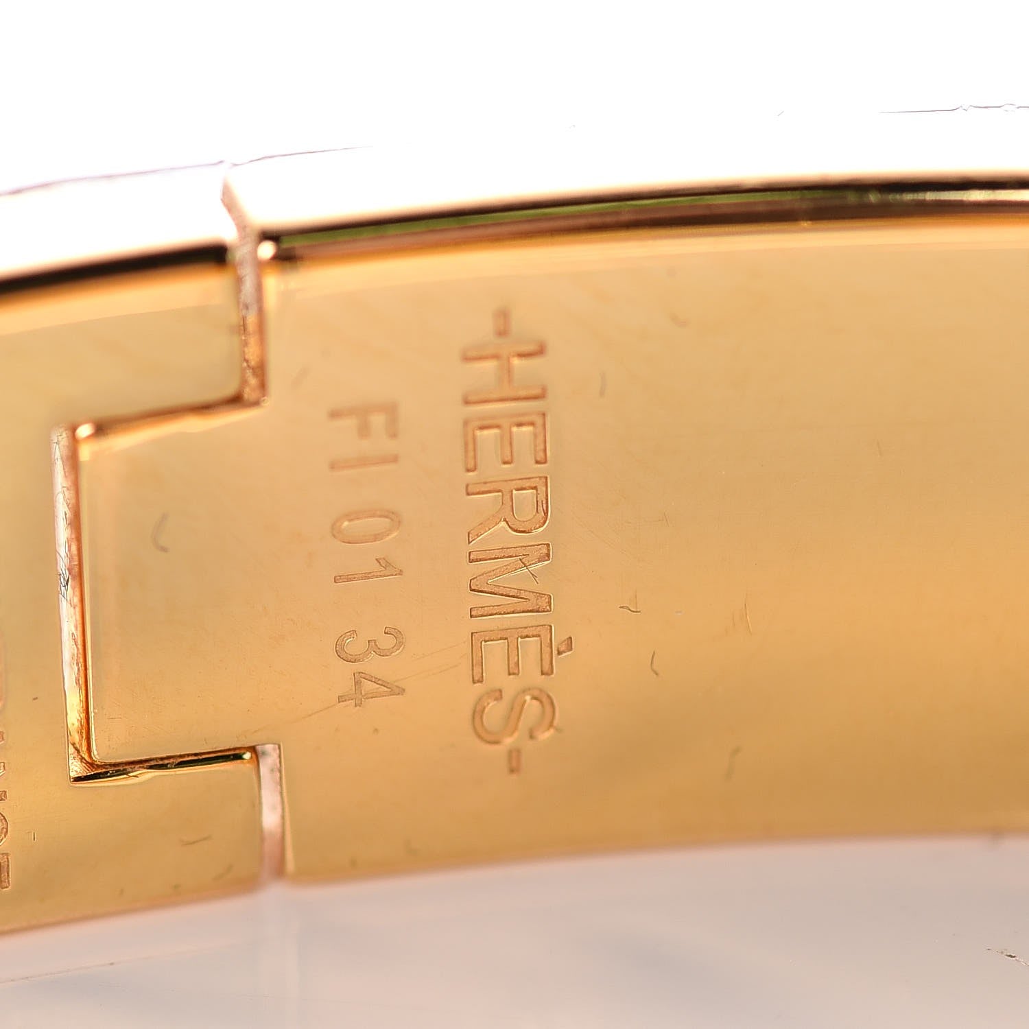 Hermes Enamel Narrow Clic Clac H Bracelet GM Orange 4 of 7