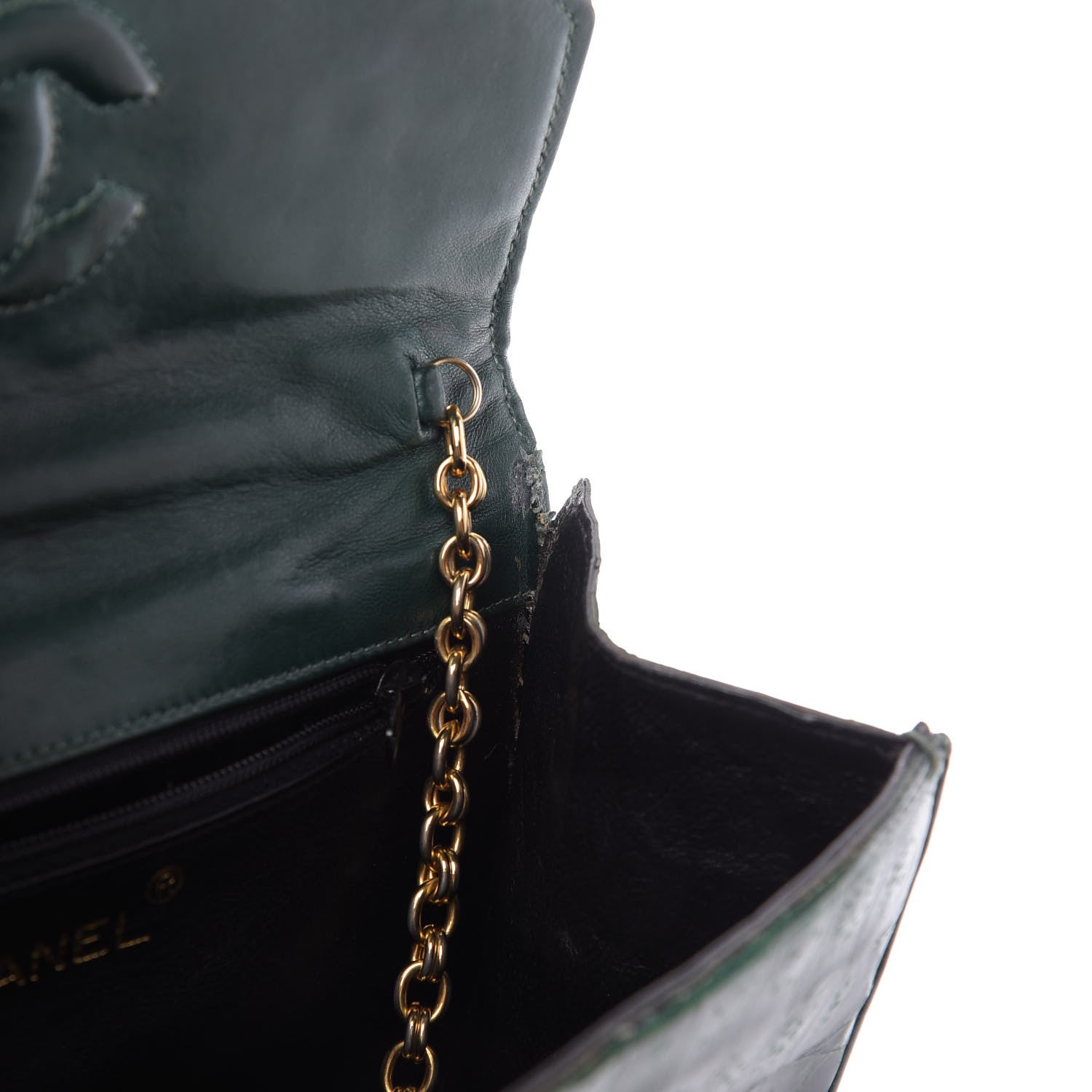 Chanel Alligator Tassel Envelope Flap Green 13 of 13