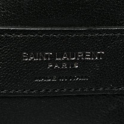 Saint Laurent Patent Crocodile Embossed Sac Coeur Heart Shaped Clutch Red 6 of 8