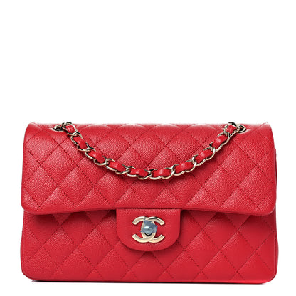 Chanel Caviar Quilted Small Double Flap Red 1 of 11