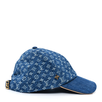 Louis Vuitton Monogram Denim LV Remix Cap L Blue 6 of 8