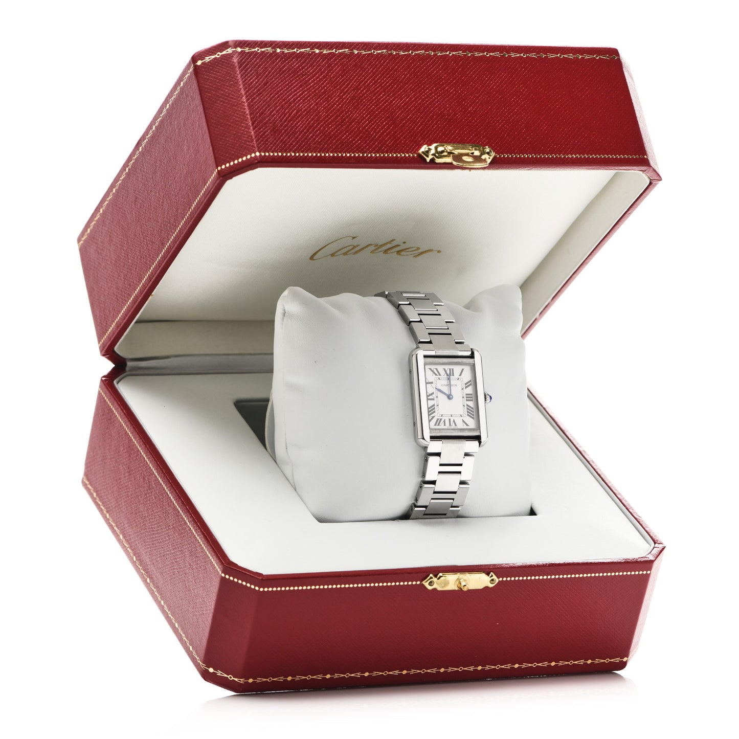 Stainless Steel 24mm Tank Solo Quartz Watch
