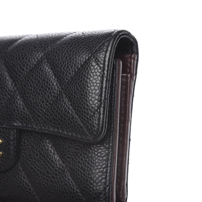 Chanel Caviar Quilted Medium Flap Wallet Black 11 of 13