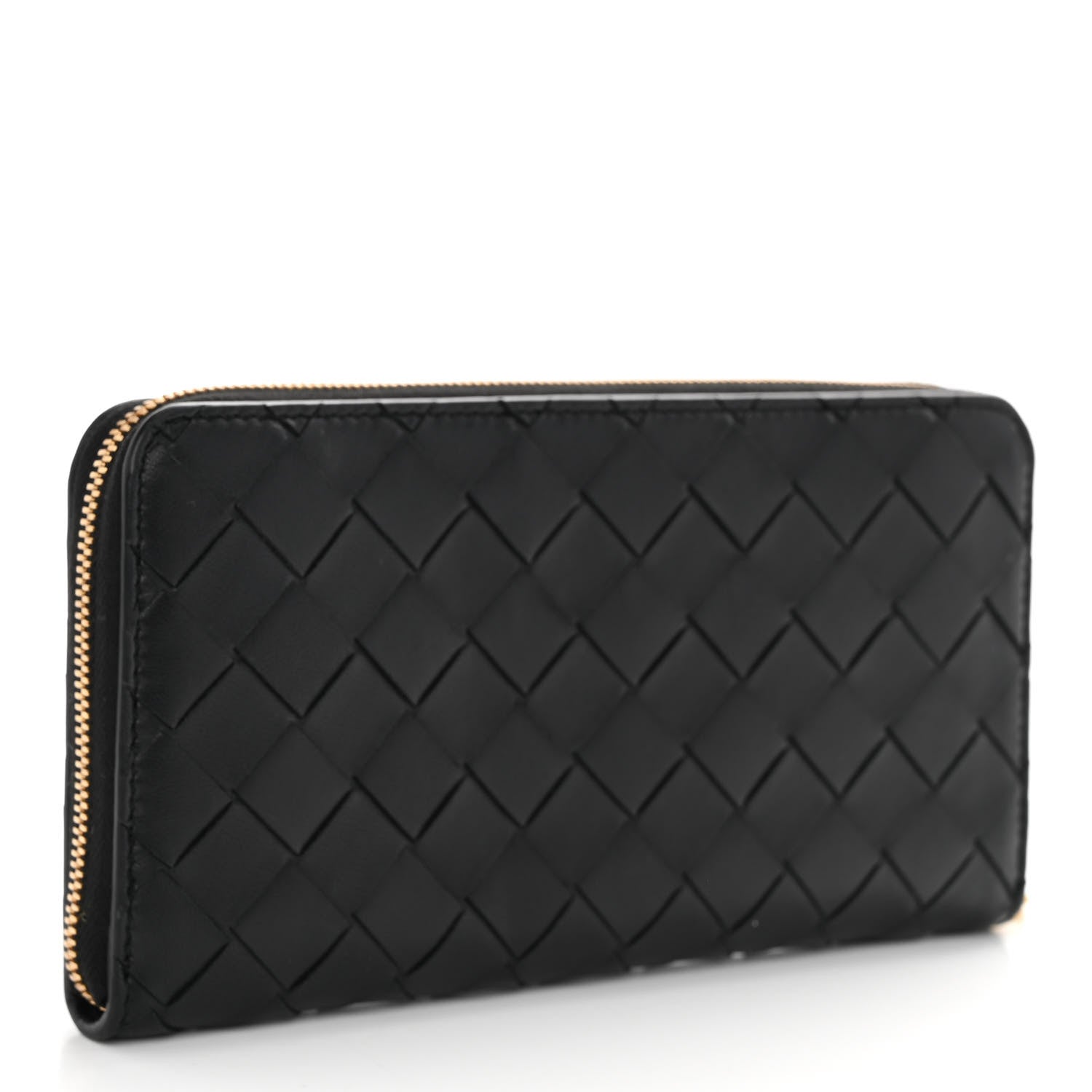 Bottega Veneta Nappa Intrecciato Zip Around Wallet Black 3 of 6