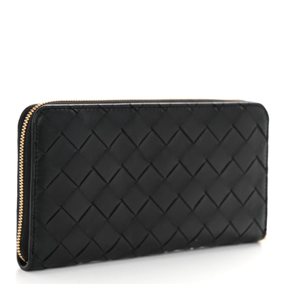 Bottega Veneta Nappa Intrecciato Zip Around Wallet Black 3 of 6