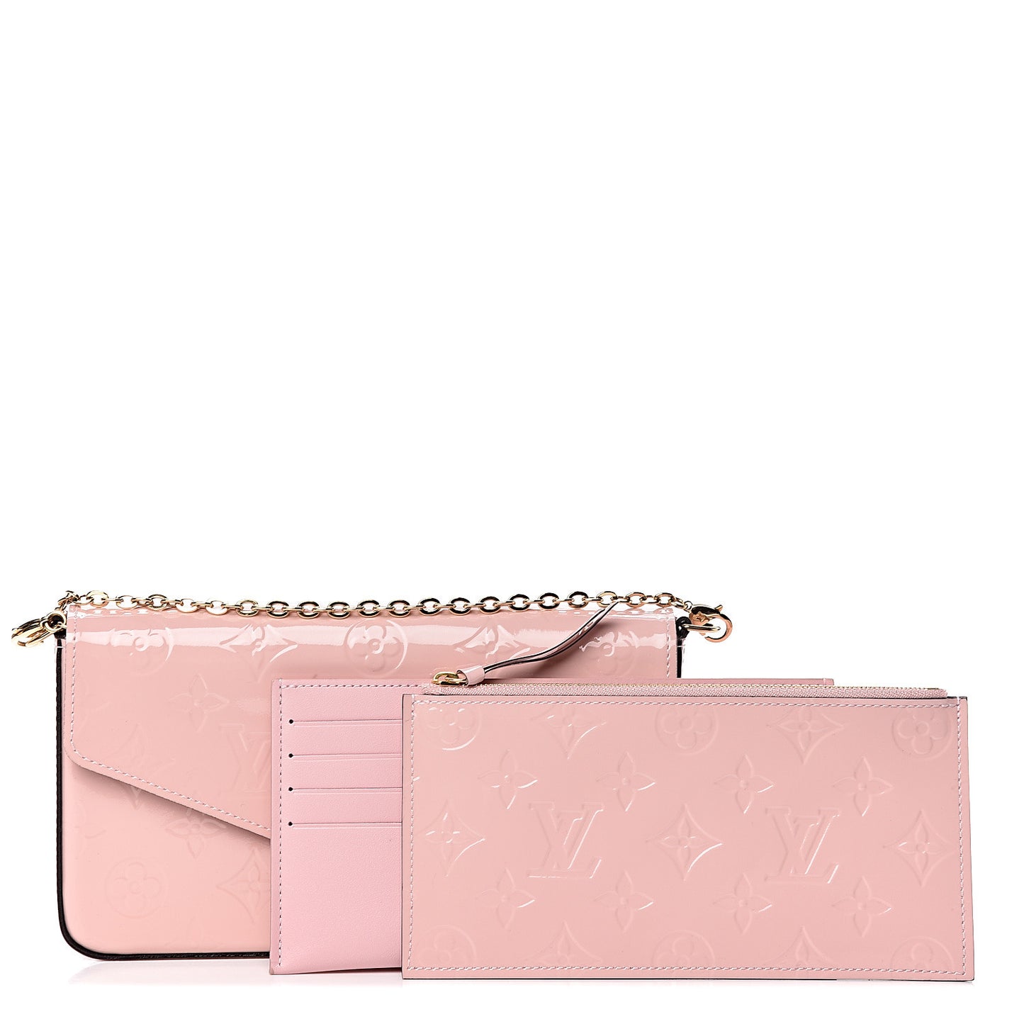 Vernis Felicie Chain Wallet Rose Ballerine
