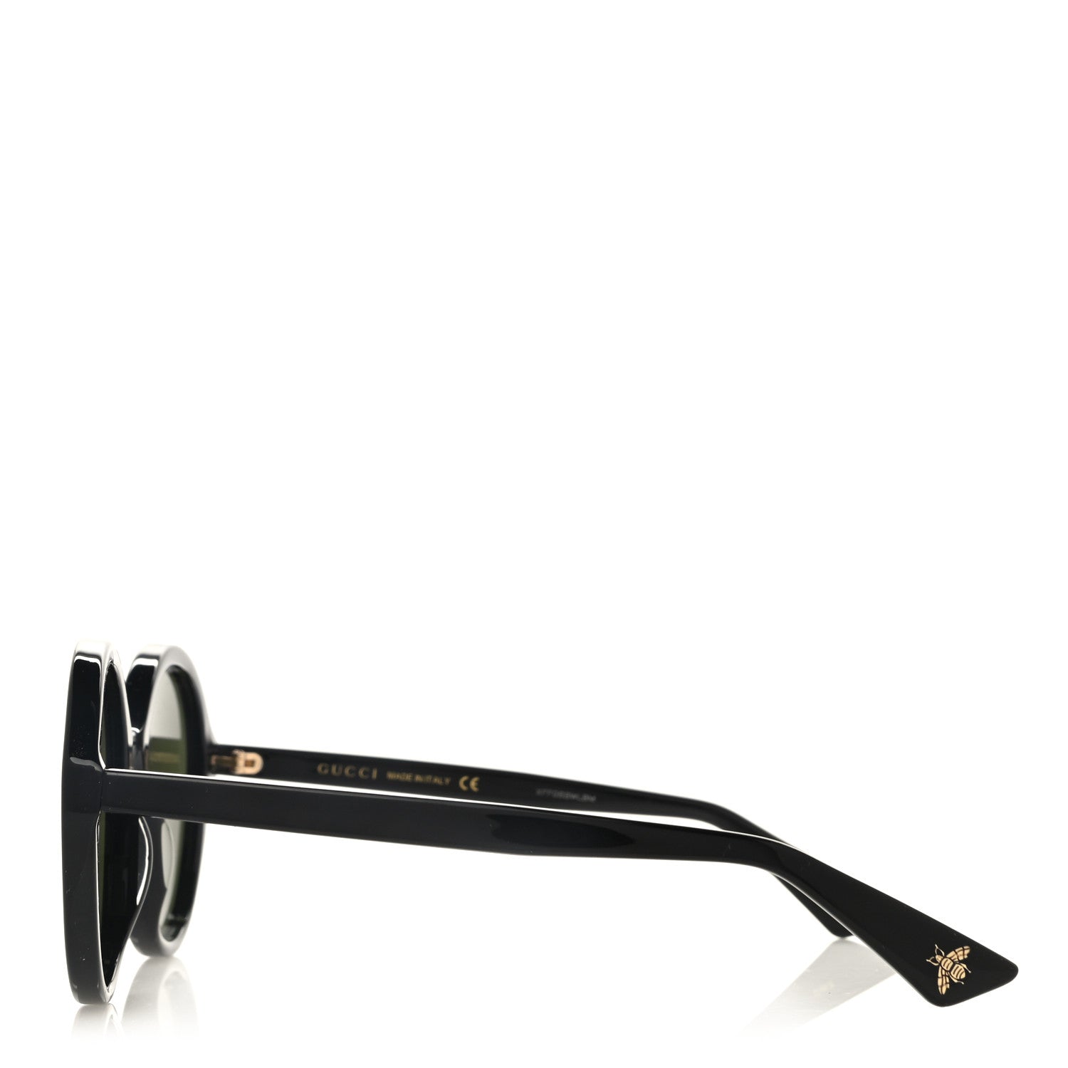 Gucci Acetate Round Sunglasses GG0023S Black 3 of 8