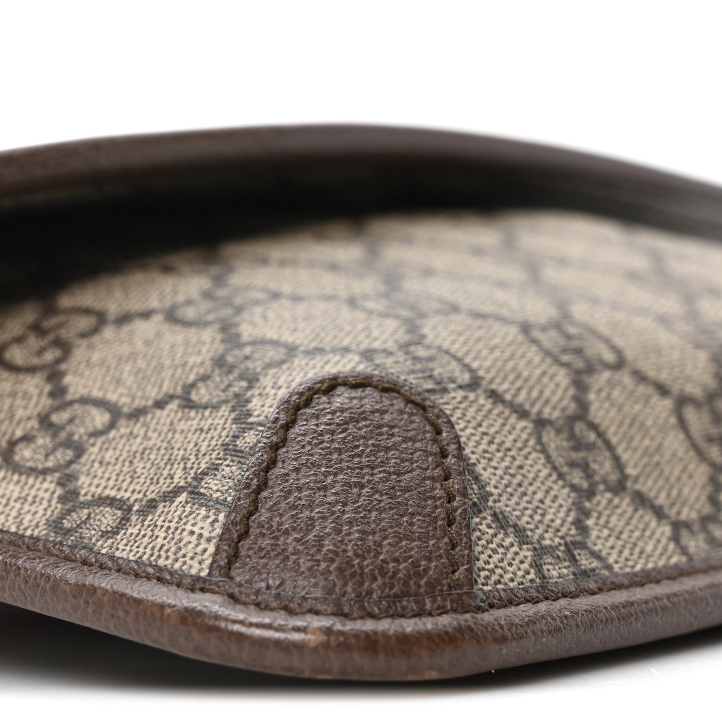 GG Supreme Monogram Neo Vintage Web Belt Bag Brown