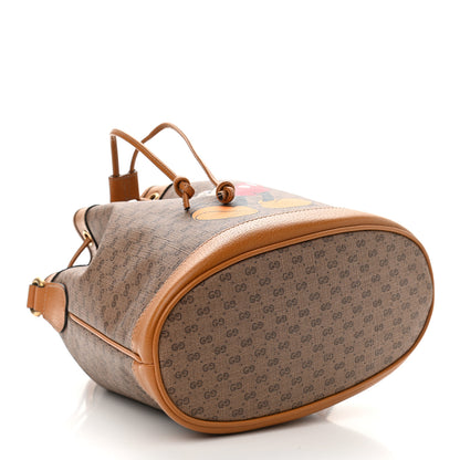 Gucci X DISNEY Mini Vintage GG Supreme Monogram Bucket Bag Beige Vintage Sun Oil 4 of 11
