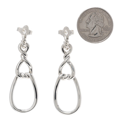 David Yurman Sterling Silver Continuance Triple Drop Earrings 2 of 4