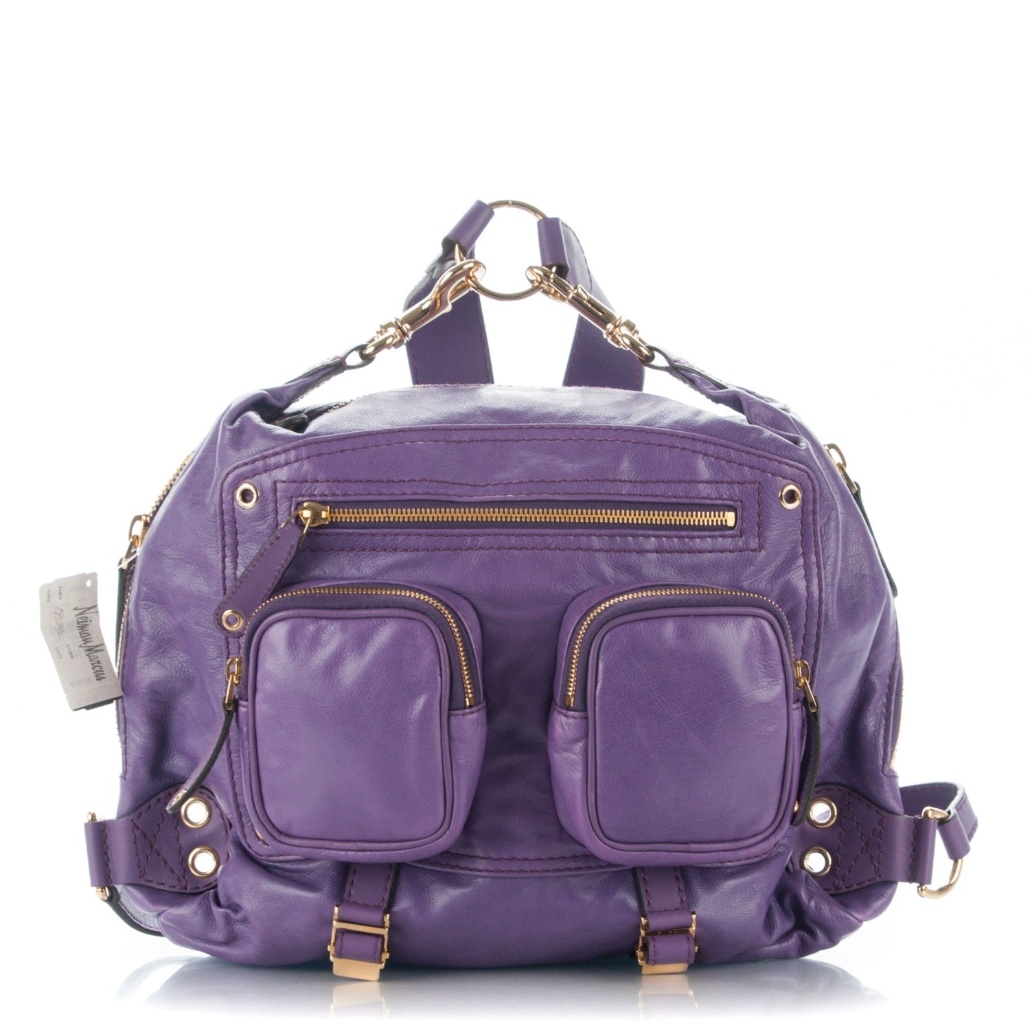 Gucci Calfskin Medium Darwin Convertible Backpack Purple 1 of 9