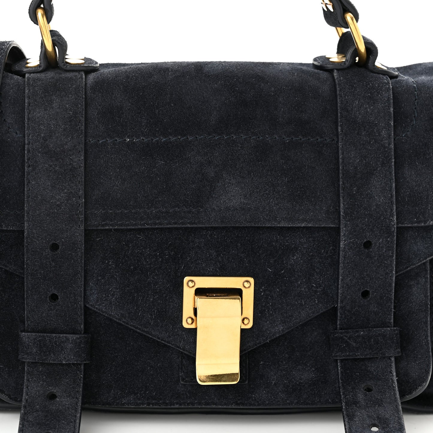 Suede Tiny PS1 Satchel Midnight