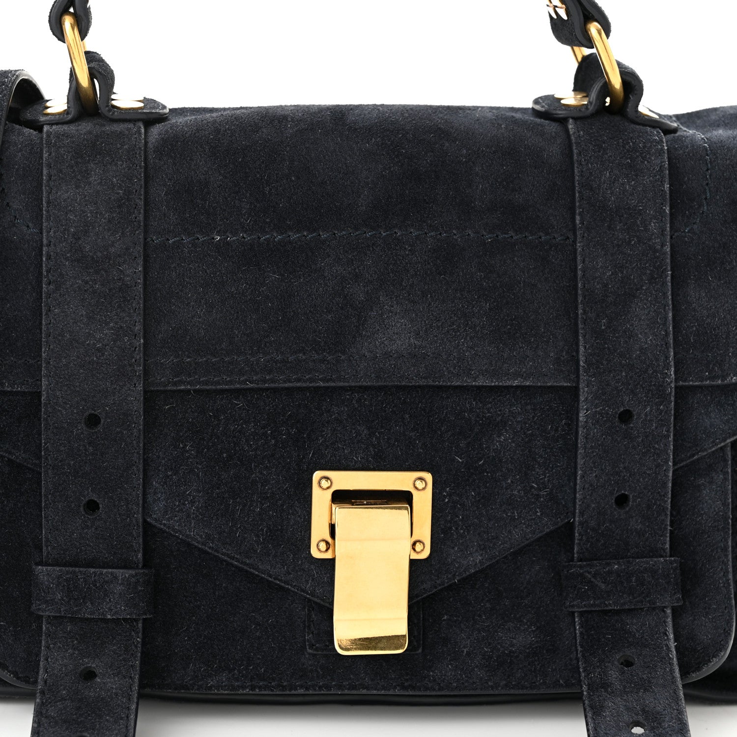 Proenza Schouler Suede Tiny PS1 Satchel Midnight 8 of 10