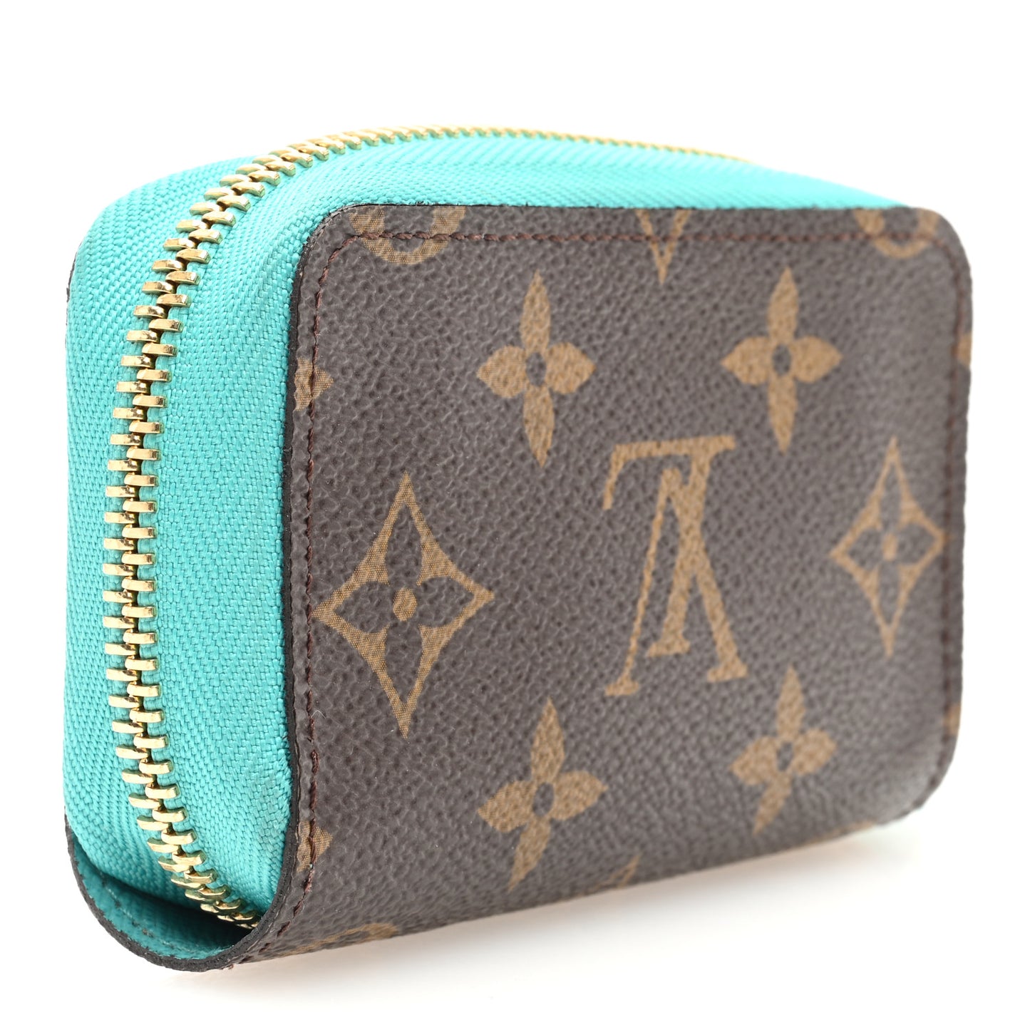 Monogram Zippy Multicartes Turquoise