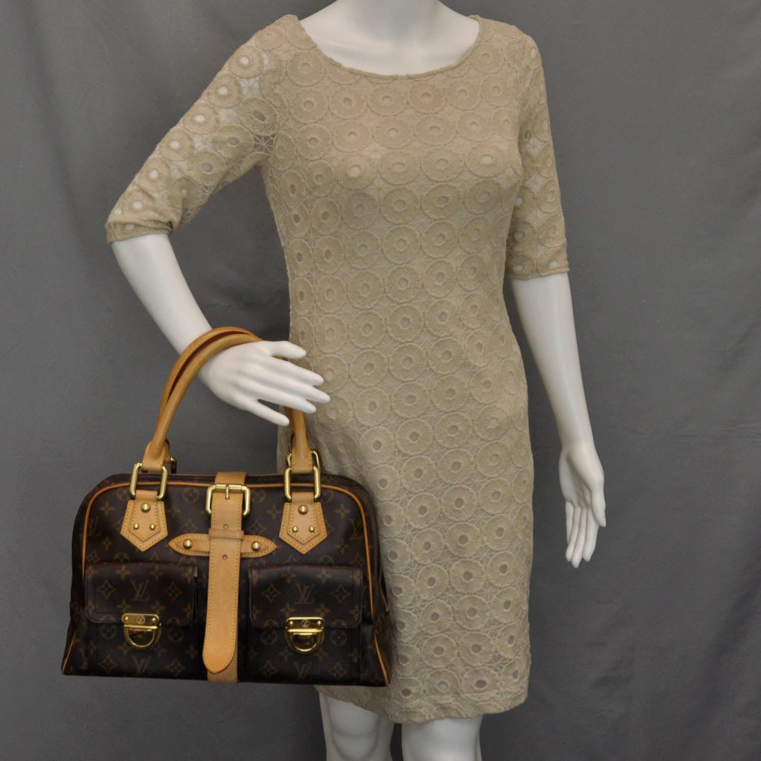 Louis Vuitton Monogram Manhattan GM 2 of 9
