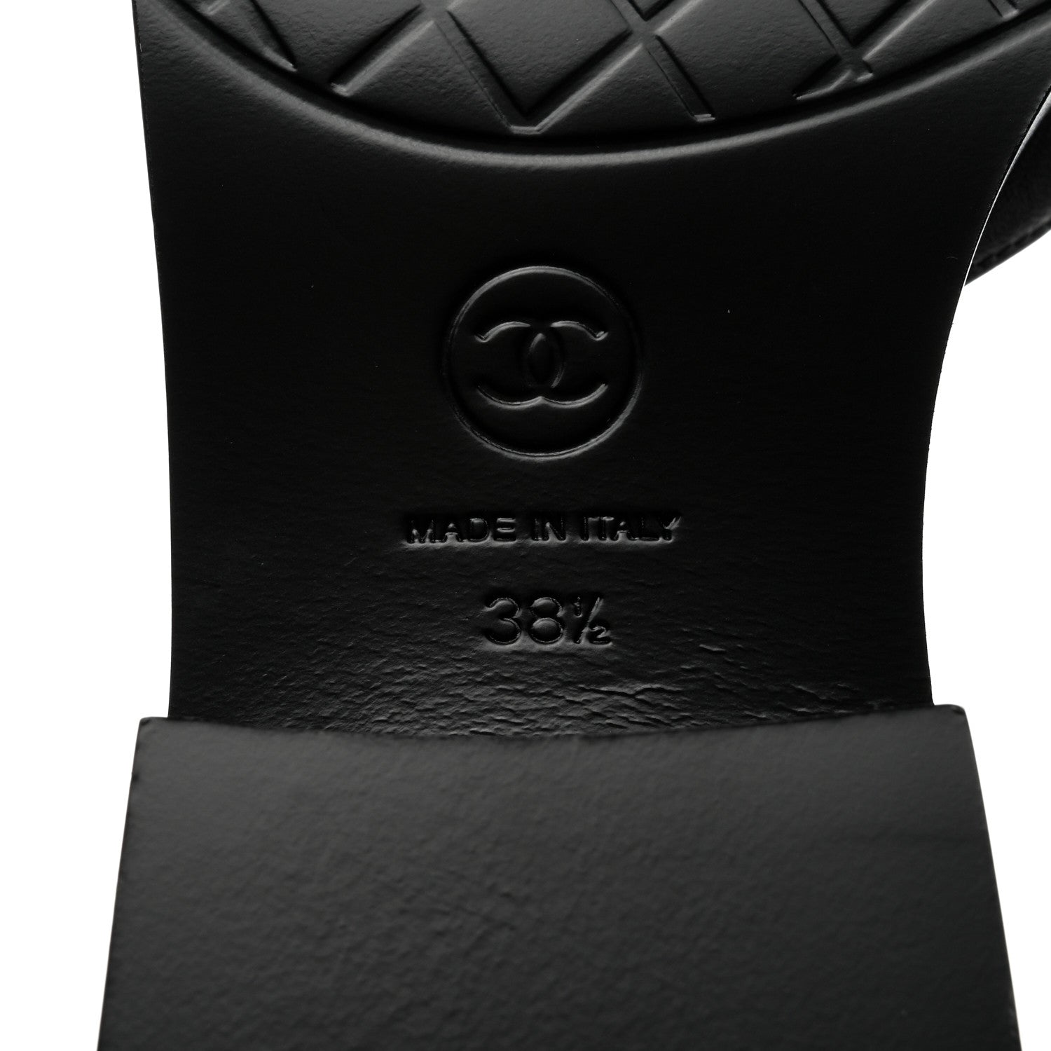 Chanel Shiny Goatskin Mary Jane Flats 38.5 Black 6 of 9