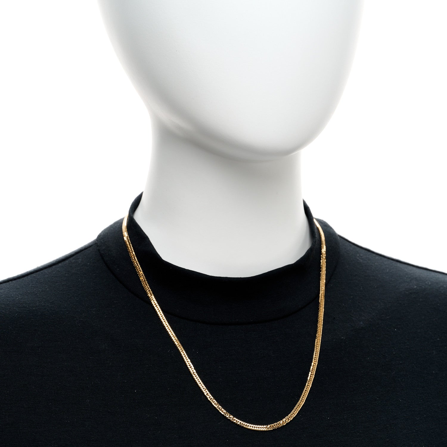 Parker & West by FASHIONPHILE 18K Yellow Gold Curb Chain Necklace 19.75" 2 of 6