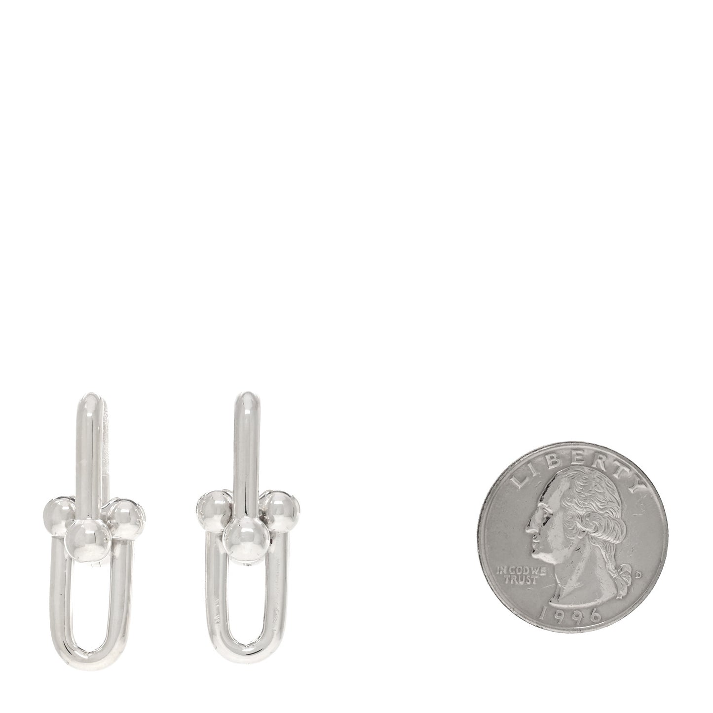 Sterling Silver Large HardWear Link Earrings