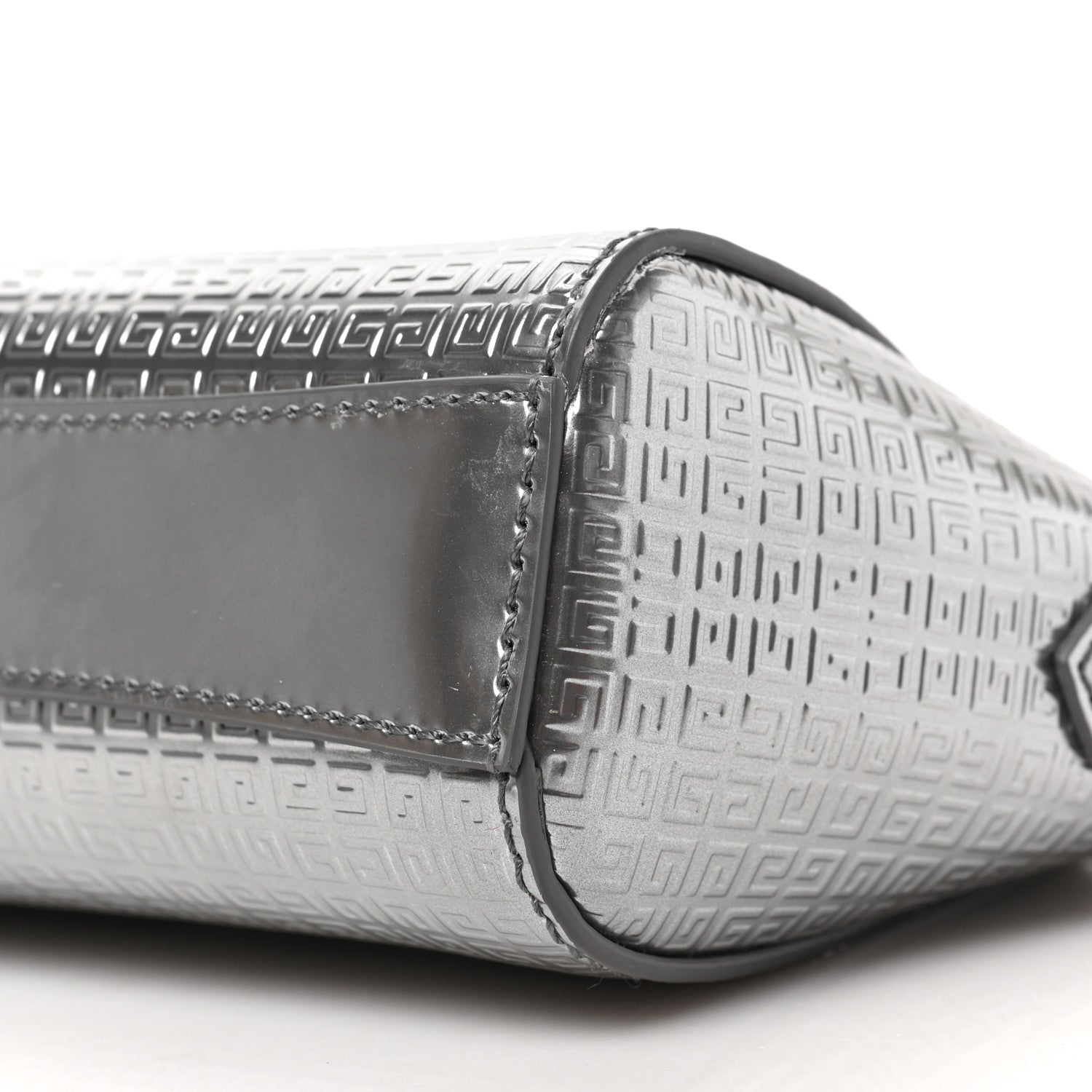 Givenchy Metallic Calfskin 4G Embossed Nano Antigona Silver 8 of 8