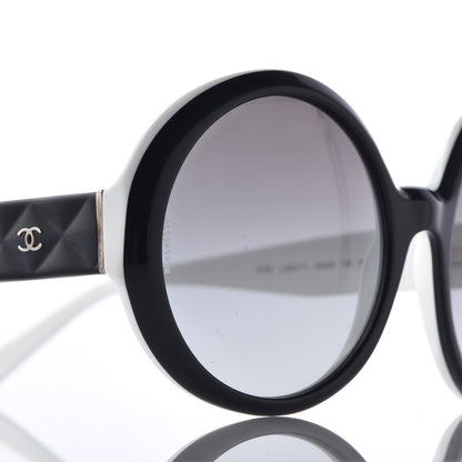 Chanel Quilted CC Mod Sunglasses 5120 Black White 8 of 10