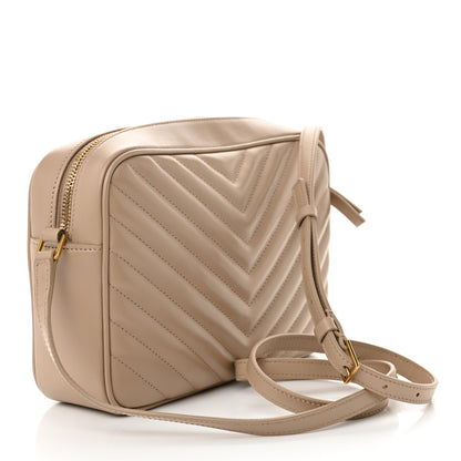 Saint Laurent Calfskin Matelasse Monogram Lou Camera Bag Dark Beige 3 of 10