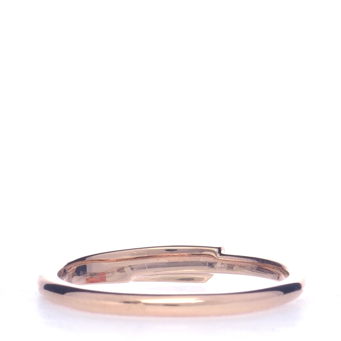 18K Rose Gold Diamond Chaine d'Ancre Punk Ring 52 6
