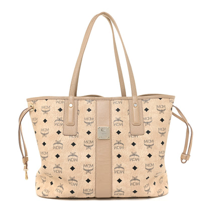 MCM Visetos Medium Liz Reversible Shopper Tote Beige 1 of 17