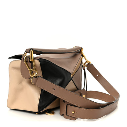 Loewe Calfskin Small Puzzle Bag Sand Hazelnut Ash 3 of 11