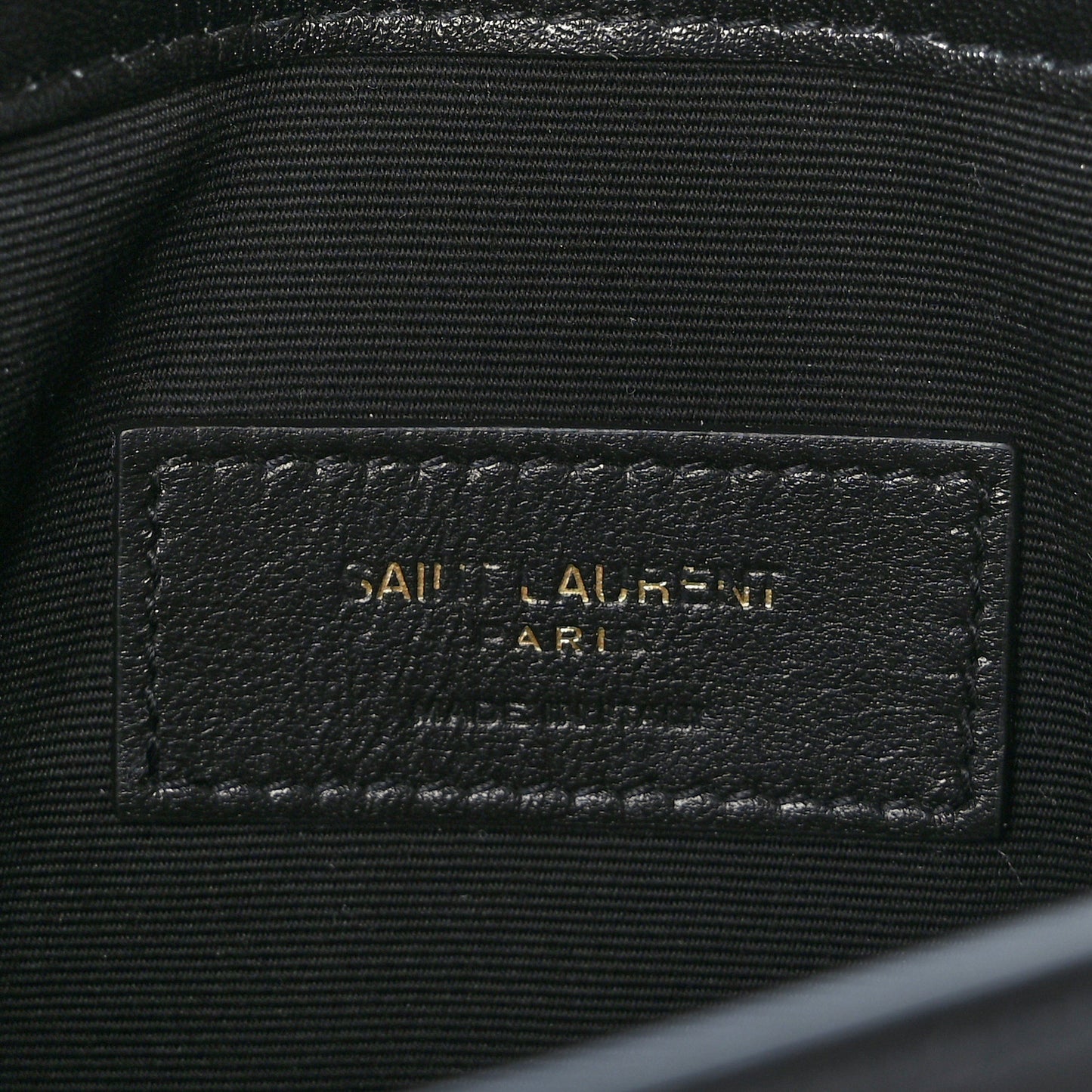 Patent Calfskin Monogram Uptown Clutch Black
