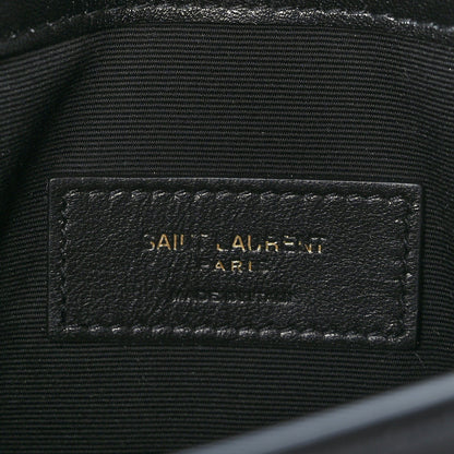 Saint Laurent Patent Calfskin Monogram Uptown Clutch Black 6 of 6