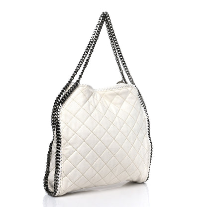Stella McCartney Shaggy Deer Quilted Small Falabella Tote White 2 of 10