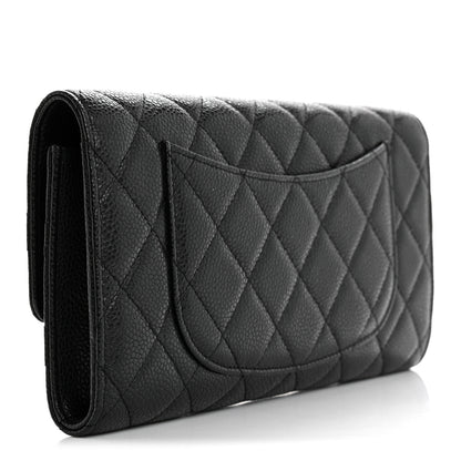 Chanel Caviar Quilted Travel Wallet Black 4 of 11