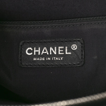 Chanel Caviar Quilted Grand Shopping Tote GST Dark Navy Blue 6 of 11