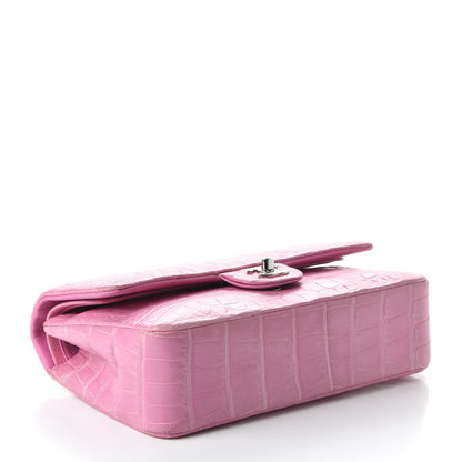 Chanel Matte Alligator Medium Double Flap Pink 4 of 10