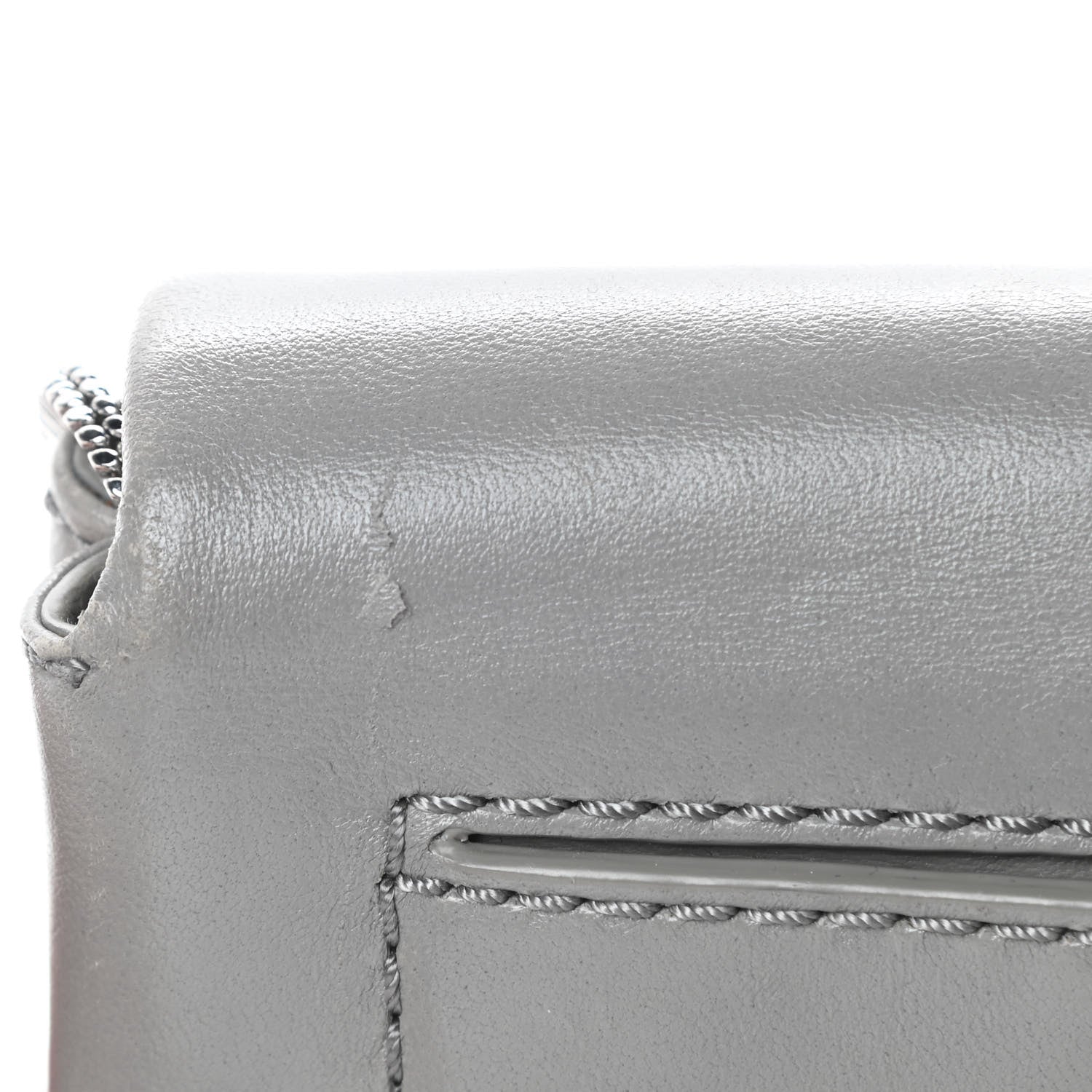 3.1 Phillip Lim Calfskin Alix Soft Flap Clutch Grey 15 of 18