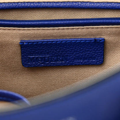 Alexander McQueen Pebbled Calfskin Small Skull Padlock Zip Around Tote Ultramarine 6 of 15