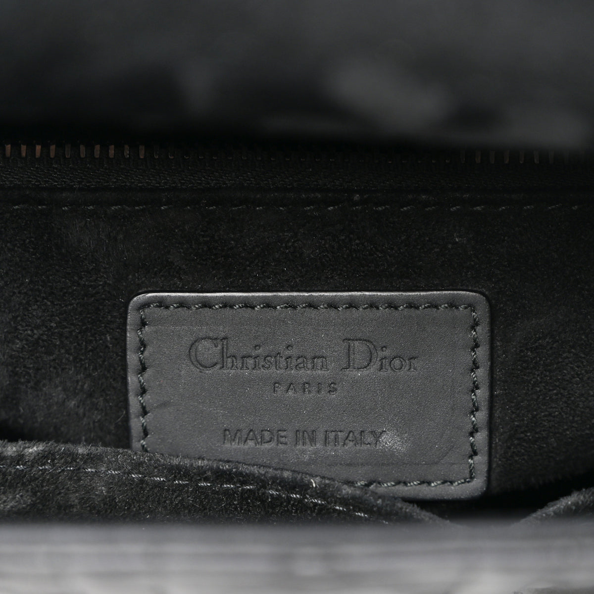 Ultra Matte Calfskin Cannage Small My ABCDior Lady Dior Black
