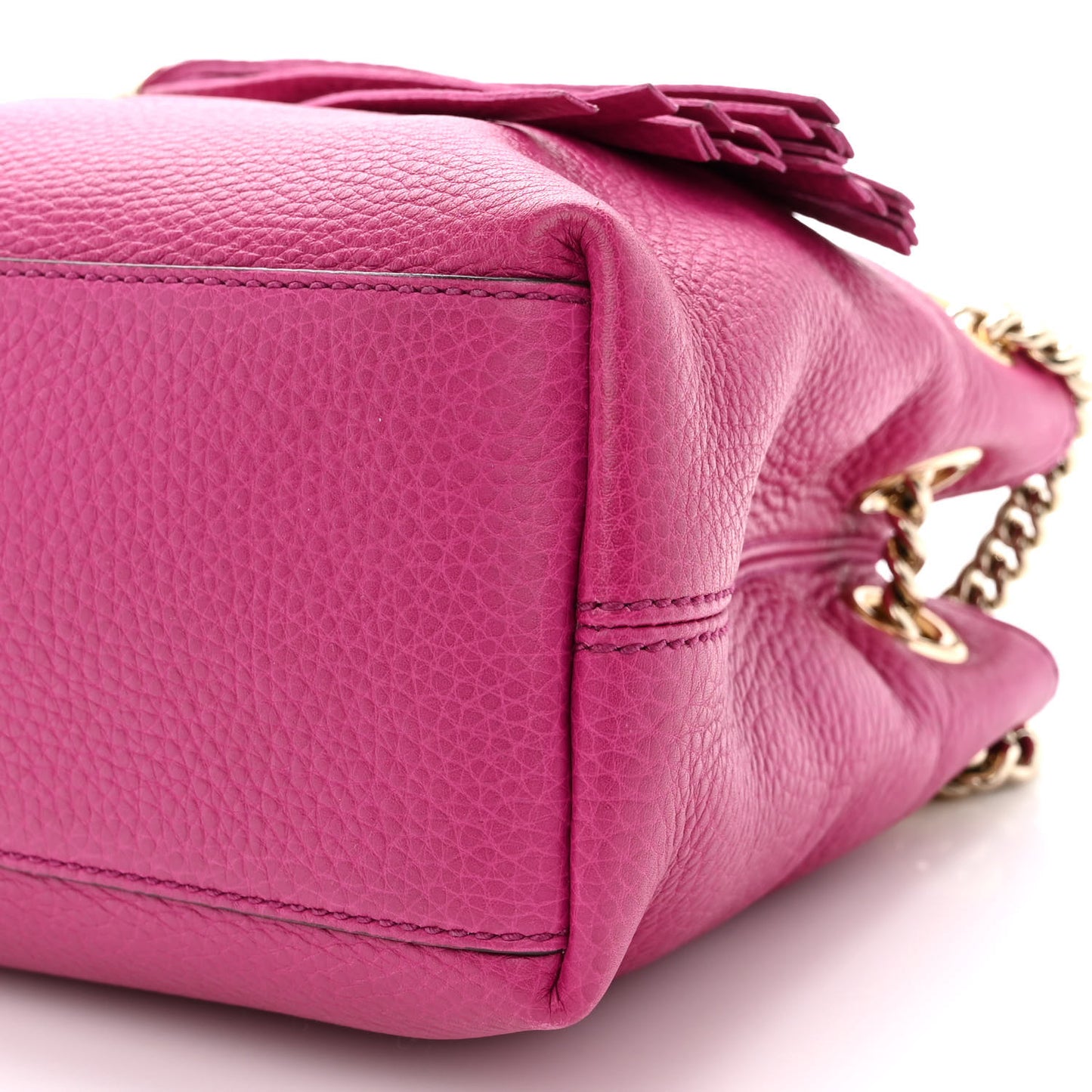 Cellarius Calfskin Small Soho Chain Shoulder Bag Bright Bouganville