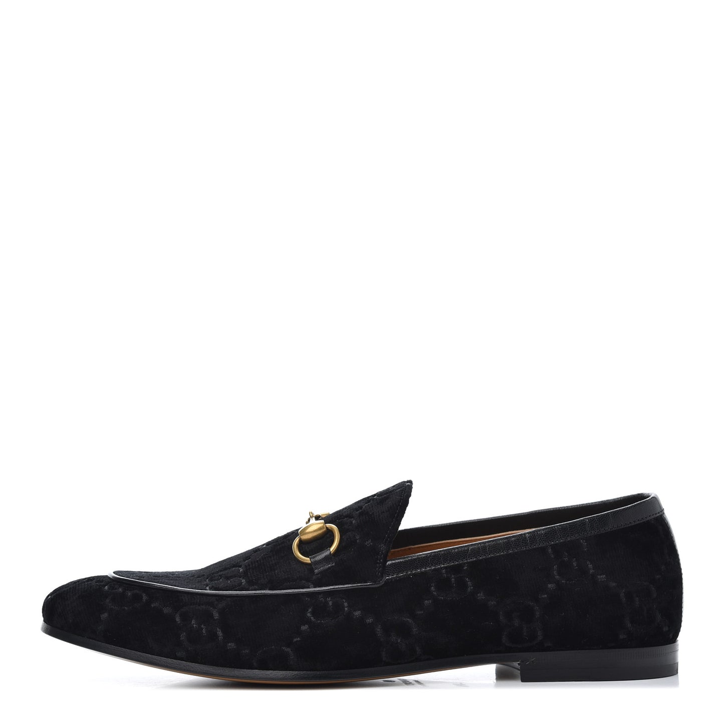 Velvet GG Monogram Horsebit Mens Jordaan Loafers 8.5 Blue
