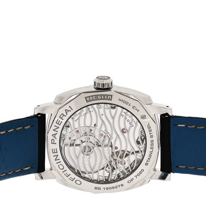 Panerai Stainless Steel Alligator 42mm Radiomir Automatic Watch Blue PAM00933 4 of 6