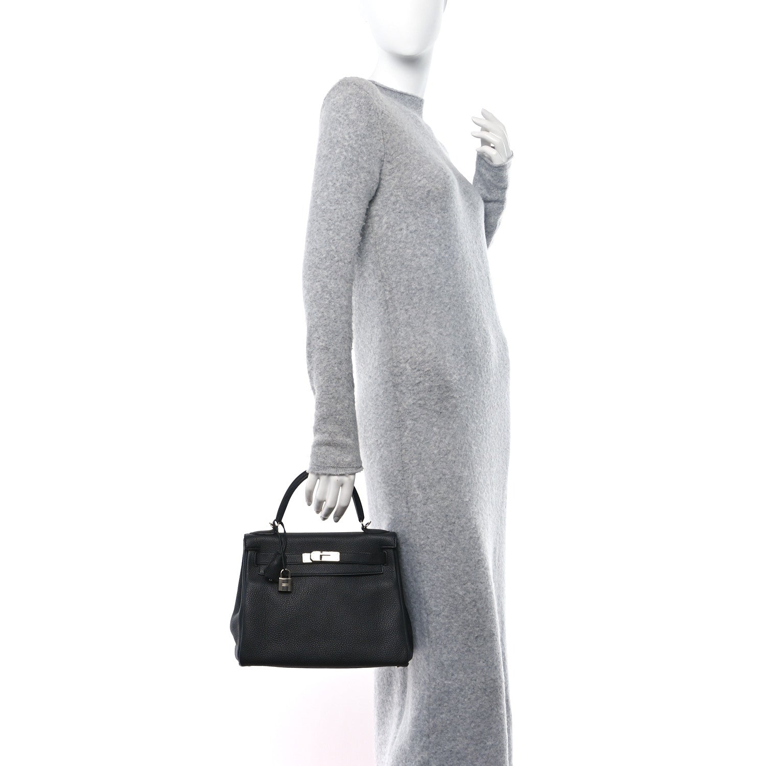 Hermes Togo Kelly Retourne 28 Black 2 of 10