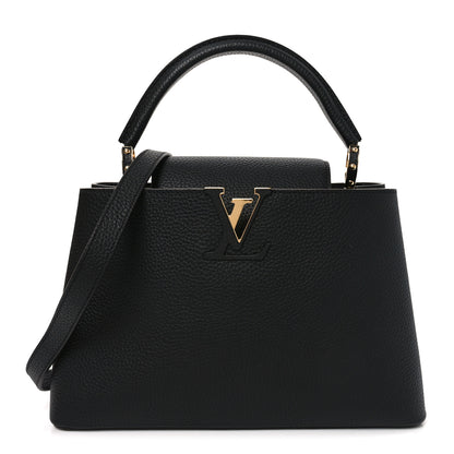 Louis Vuitton Taurillon Capucines PM Black 1 of 10