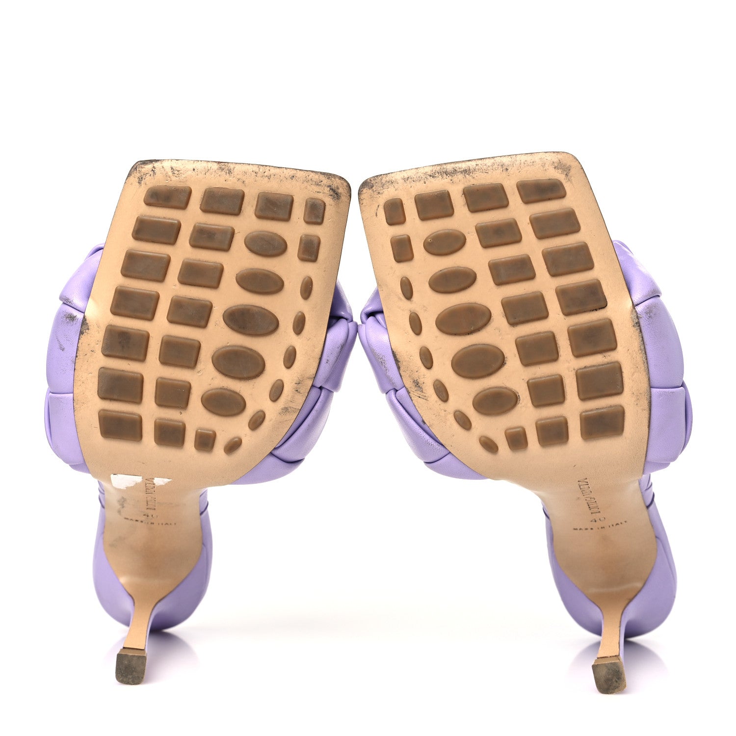 Bottega Veneta Nappa Maxi Intrecciato Lido Mule Sandals 40 Wisteria 6 of 11