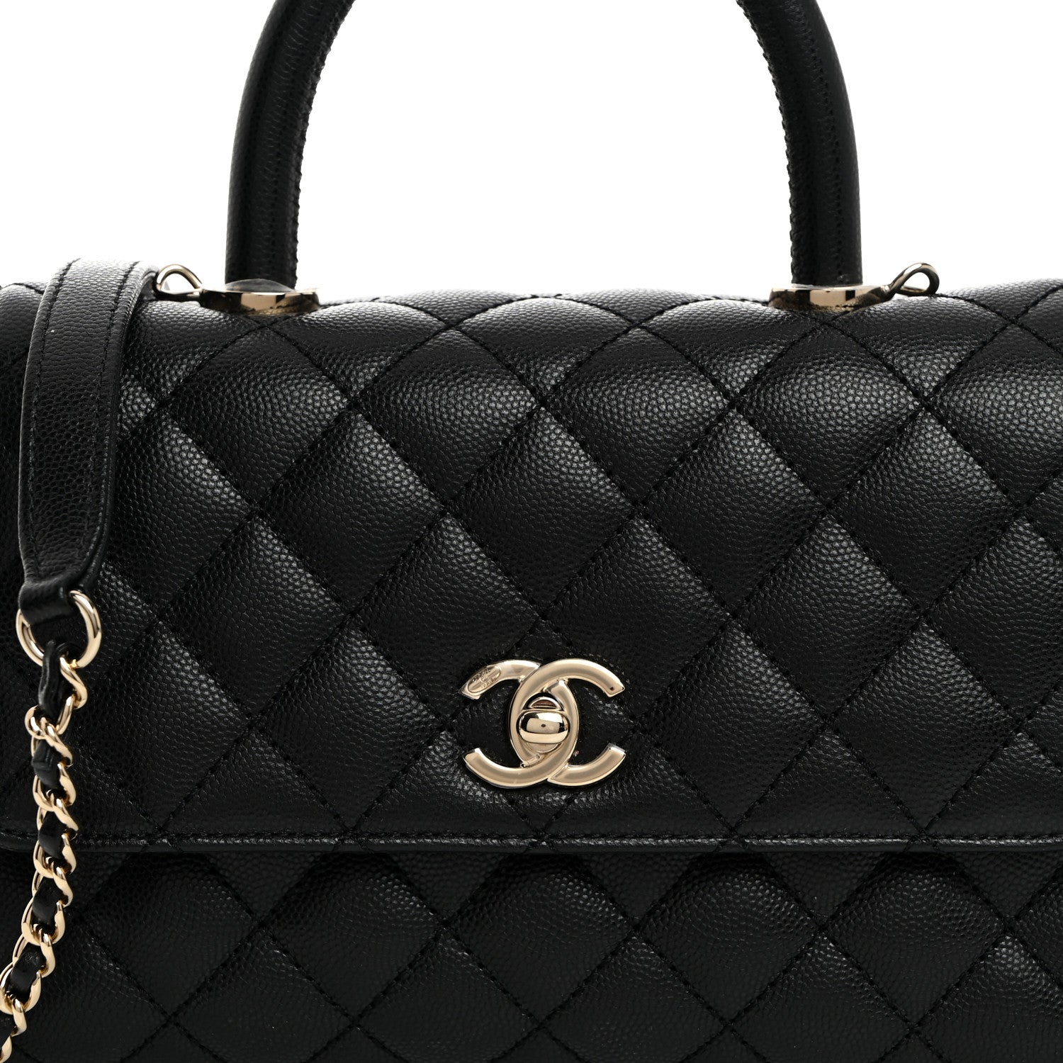 Chanel Caviar Quilted Mini Coco Handle Flap Black 8 of 10