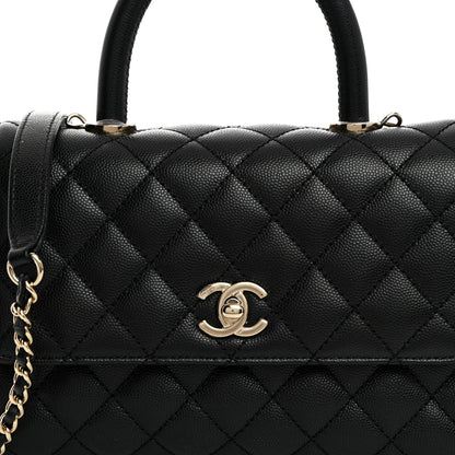 Chanel Caviar Quilted Mini Coco Handle Flap Black 8 of 10