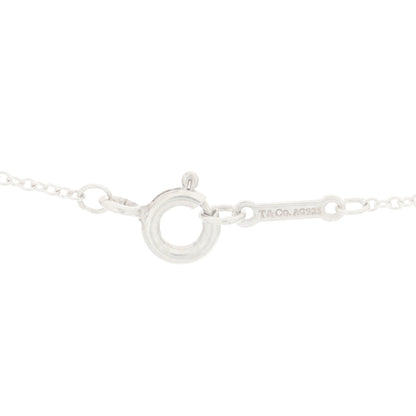 Tiffany Sterling Silver Diamond Loving Heart Clover Pendant Necklace 6 of 6