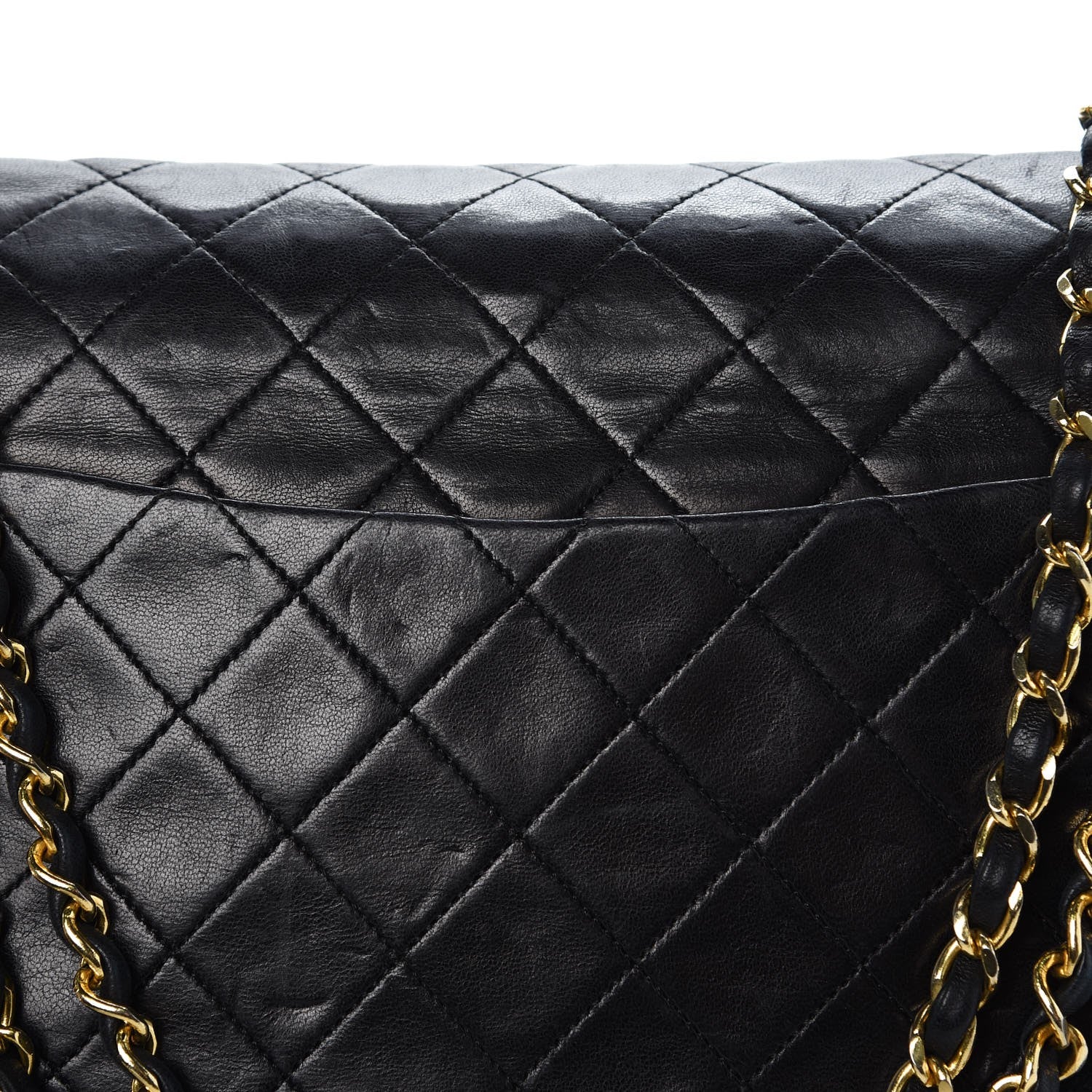 Chanel Lambskin Quilted Medium Single Flap Black 11 of 14