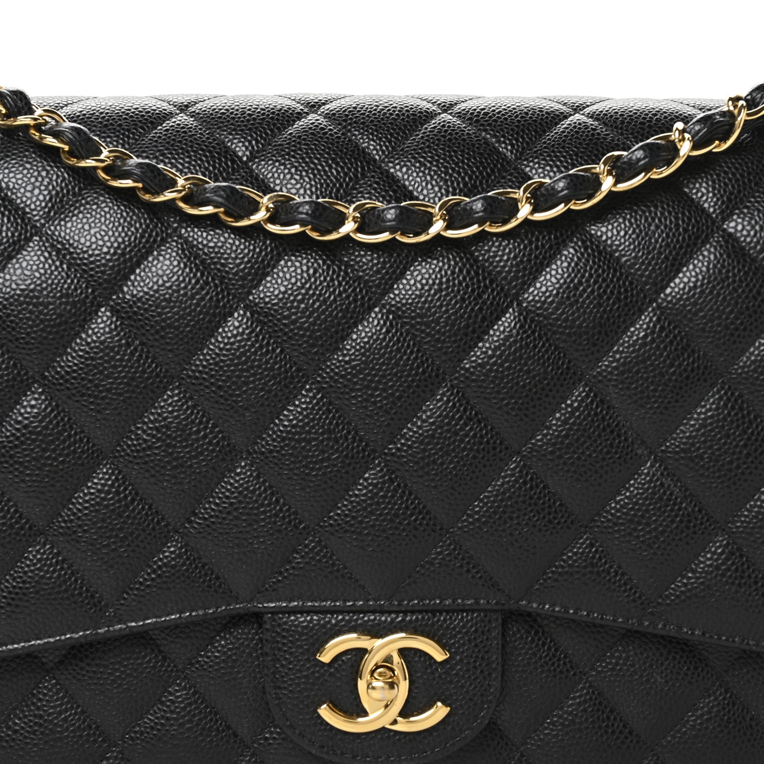 Chanel Caviar Quilted Maxi Double Flap Black 8 of 12